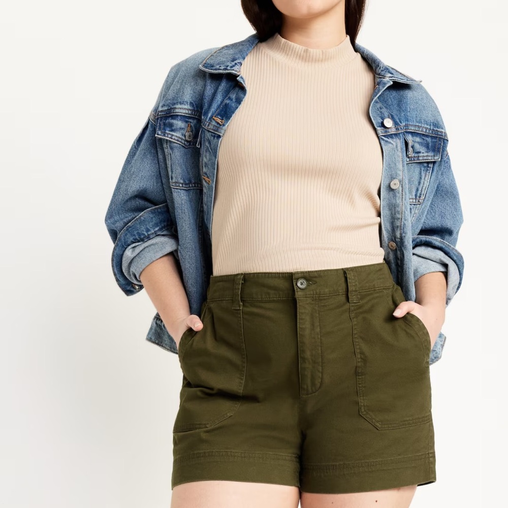 Olive Green Women's Shorts